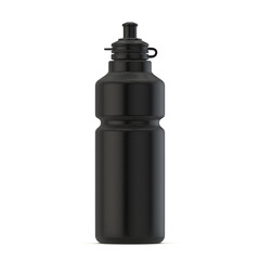 Black sport water bottle 3D