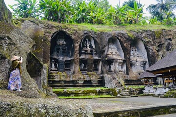 11th Century Temple Gunung Kawi while traveling in Ubud; Bali, Indonesia