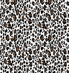 Seamless leopard pattern, animal print.