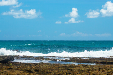 Fototapeta na wymiar O belo Mar de Gauibu