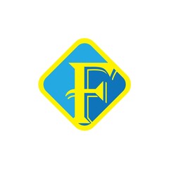 F Letter Logo Template vector illustration design
