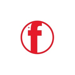 F Letter Logo Template vector illustration design
