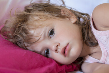  the little girl on the pillow