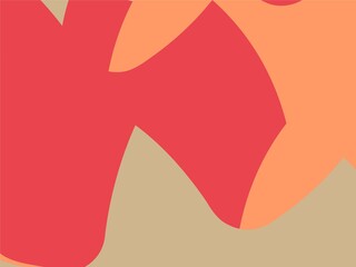 Beautiful of Colorful Art Red, Orange and Brown, Abstract Modern Shape. Image for Background or Wallpaper
