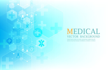 vector medical background. technology and science wallpaper template.