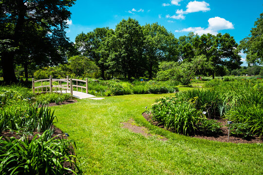 Magnifique paysage au jardin botanique de Montr&eacute;al 