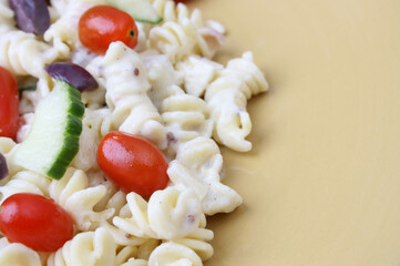 Pasta Salad on plate