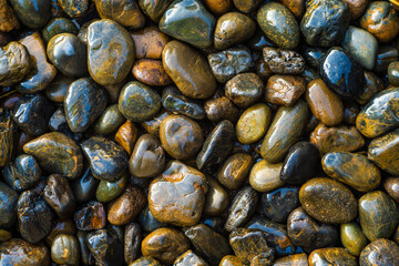 Stone texture photos,black stone floor in the garden