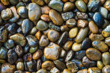 Stone texture photos,black stone floor in the garden