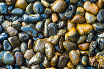 Stone texture photos,black stone floor in the garden