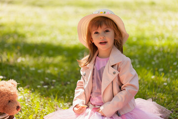 a girl poses in nature