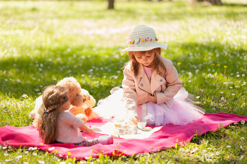 a girl poses in nature