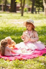 a girl poses in nature