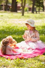 a girl poses in nature