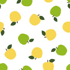 Apple. Seamless Vector Patterns