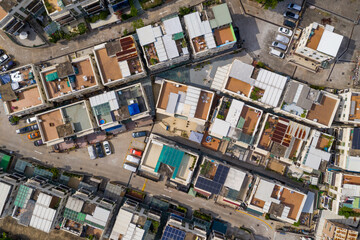 Top view of Hong Kong residential district