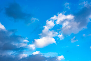 Blue sky with white clouds