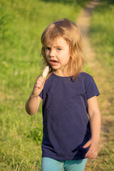 child with ice cream