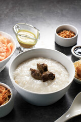 Bubur Ayam or Indonesian Rice Chicken Porridge