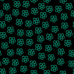Simple random flower seamless repeat pattern background
