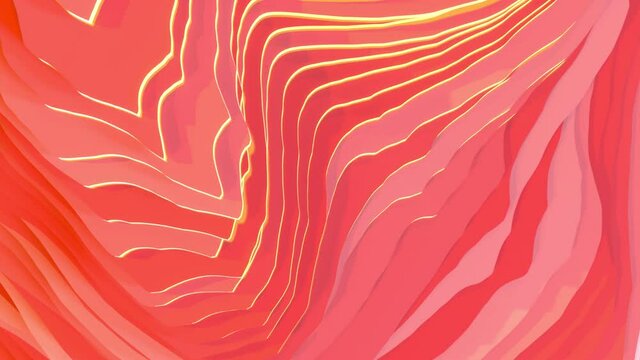 Abstract undulating topography, 4K animation,