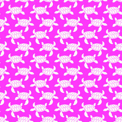 Simple turtle seamless repeat pattern background