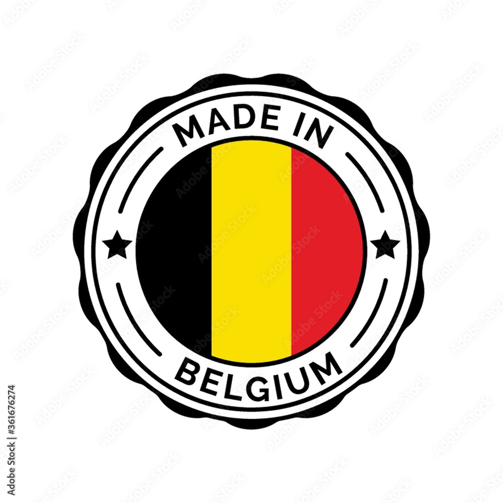 Sticker Belgium badge