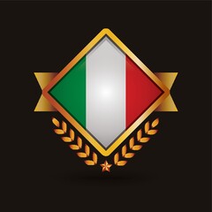 Italy flag badge