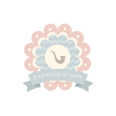 Happy father's day label