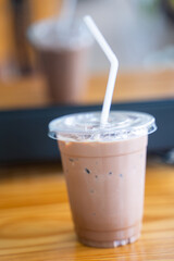 iced chocolate fresh for drink