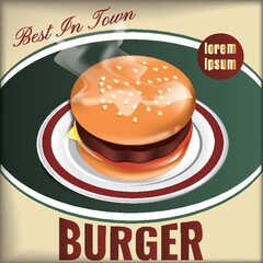 Best in town burger design
