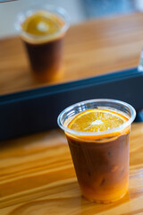 iced black coffee with orange juice recipe