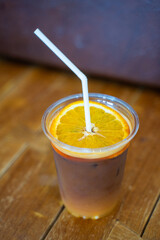 iced black coffee with orange juice recipe