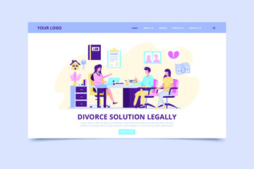 Divorce lawyer service  landing page