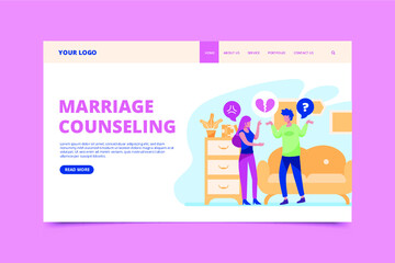 Marriage counseling landing page