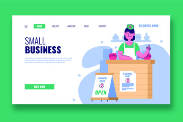 Local business landing page