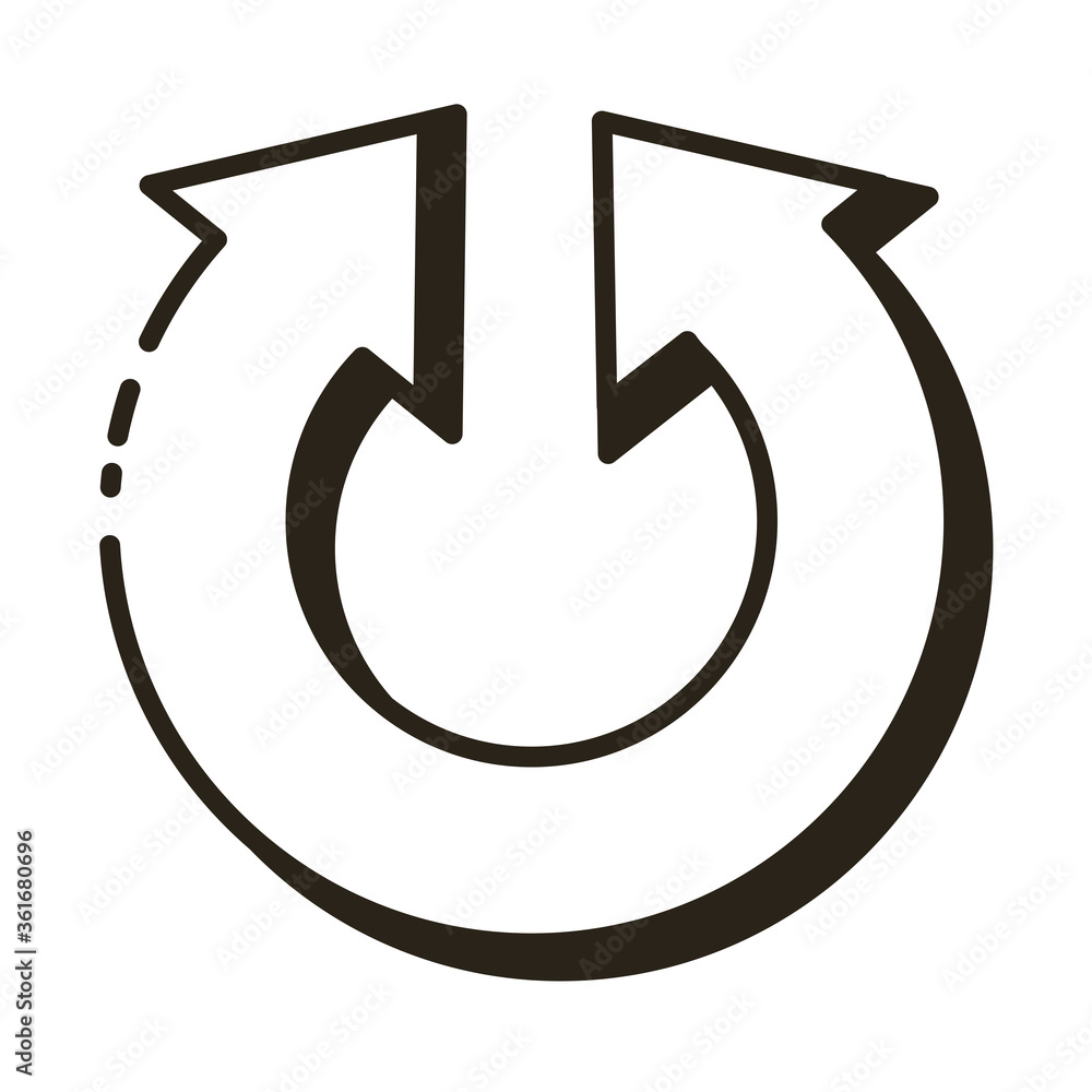 Poster arrow reload line and fill style
