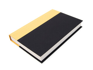Yellow book on white background