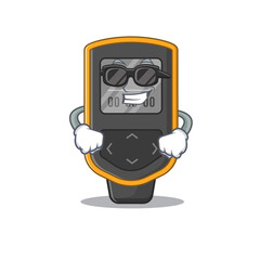 Fototapeta premium Fabulous dive computer cartoon character wearing classy black glasses