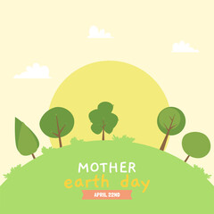 Happy mother earth day card