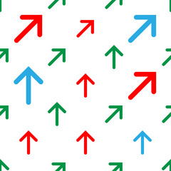 Arrow Icon Seamless Pattern, Direction Arrow Icon