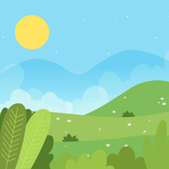 Obraz premium Beautiful natural landscape