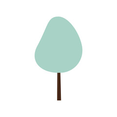 Isolated colored tree icon
