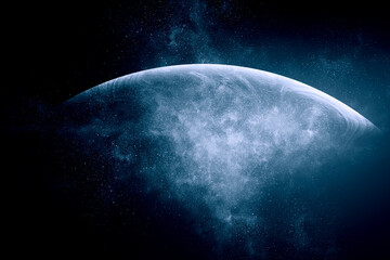 Image of outer space. . Mixed media