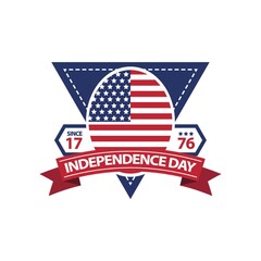 Independence day label
