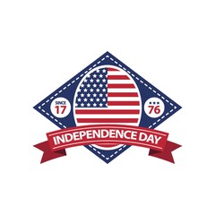 Independence day label