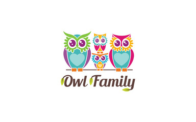 Owl logo in colorful color