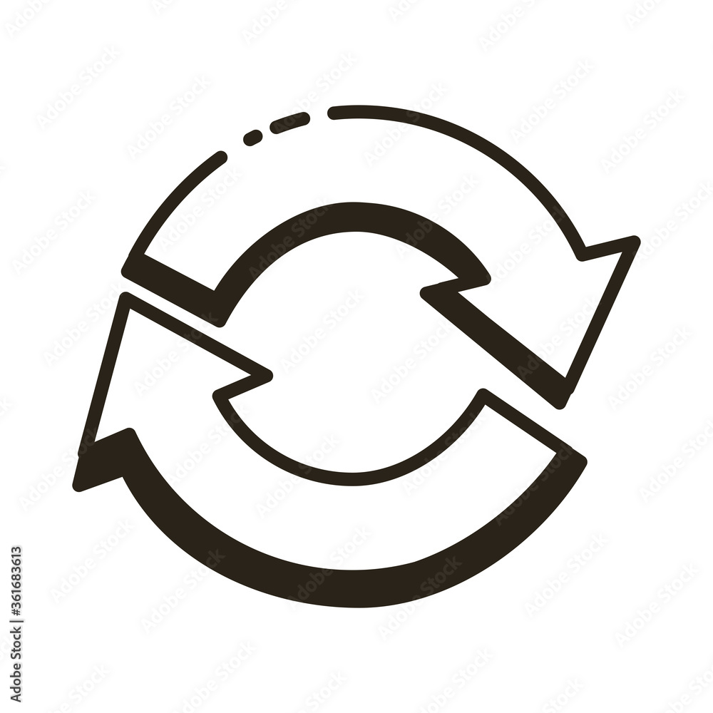 Poster arrow reload line and fill style