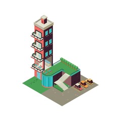 Isometric building alphabet L