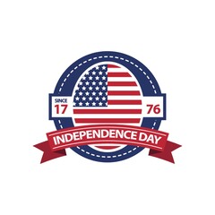Independence day label